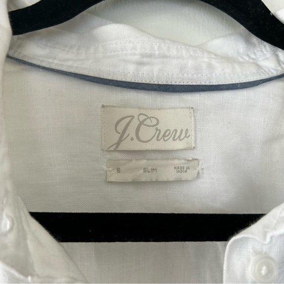 J. Crew White Linen Button Down Shirt - Picture 3 of 6
